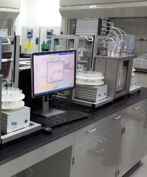 Industrial plant running with reliable viscosity control